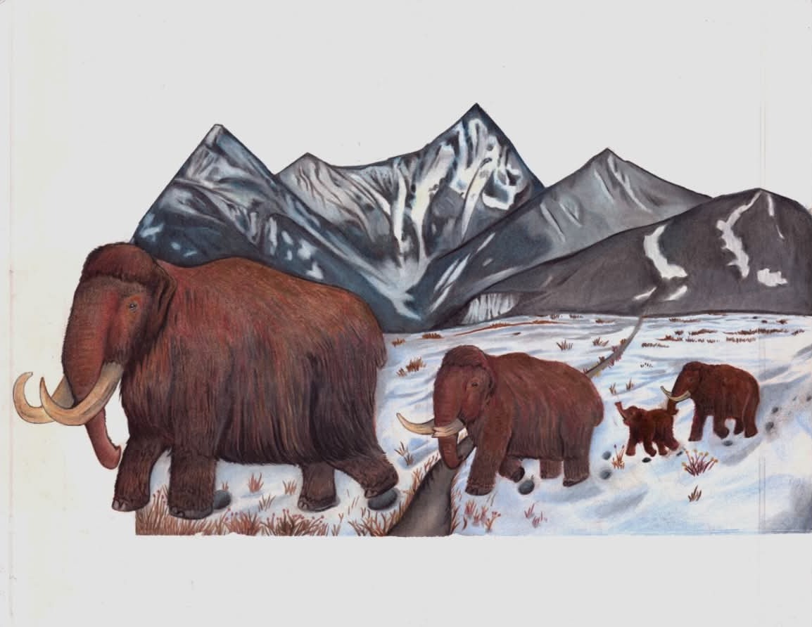 Mammoth March, your drawing